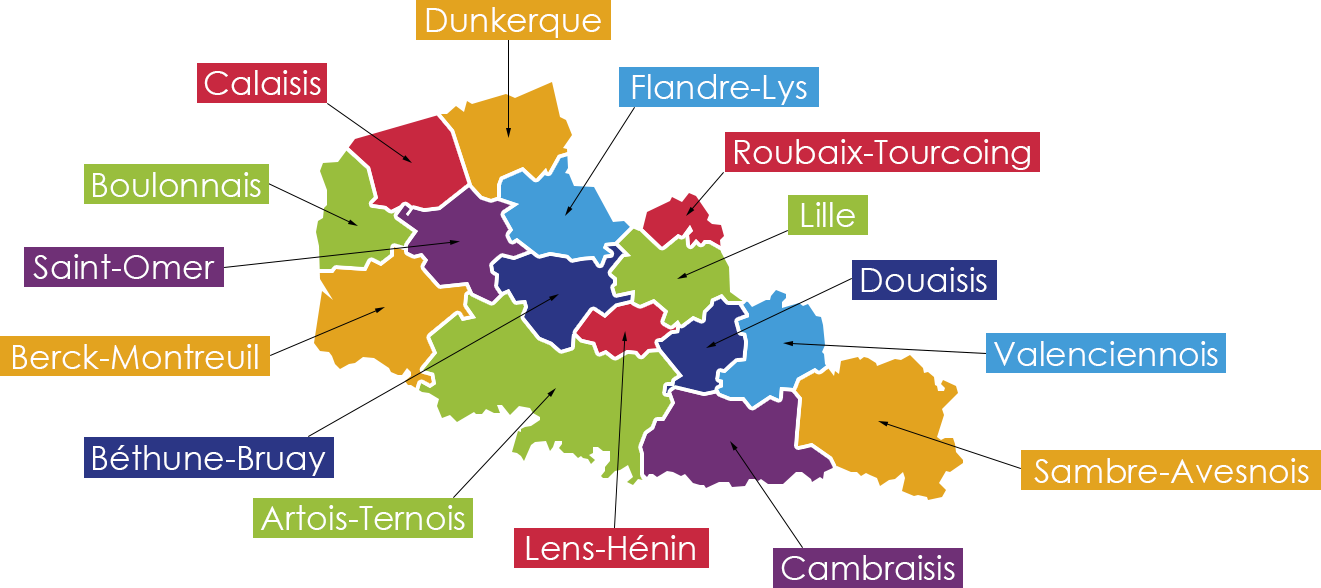 Carte du secteur d'activité